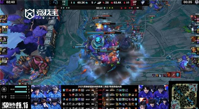LOL-LPL:UP鏖战三局力克TT